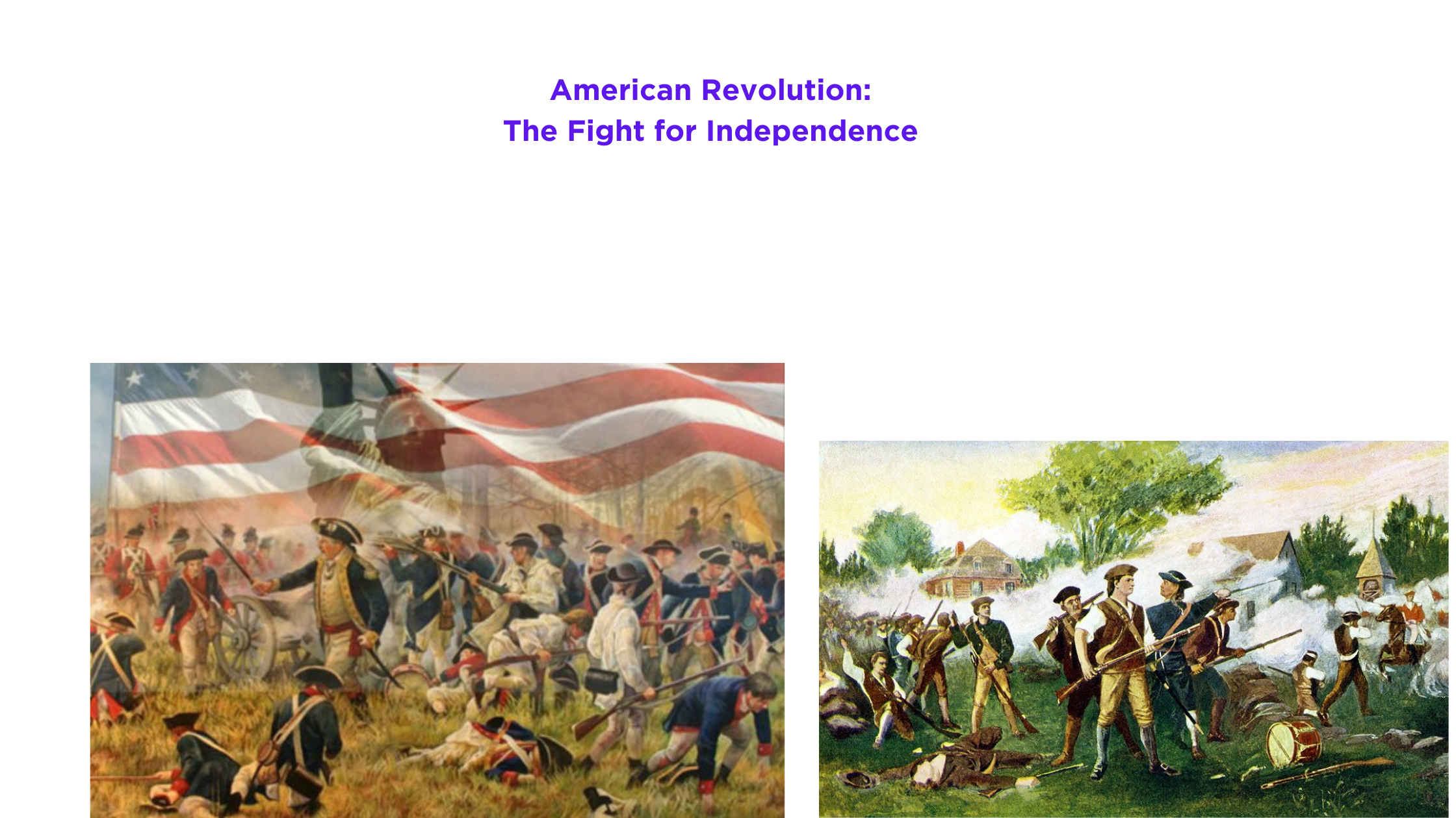 American Revolution: The Fight for Independence